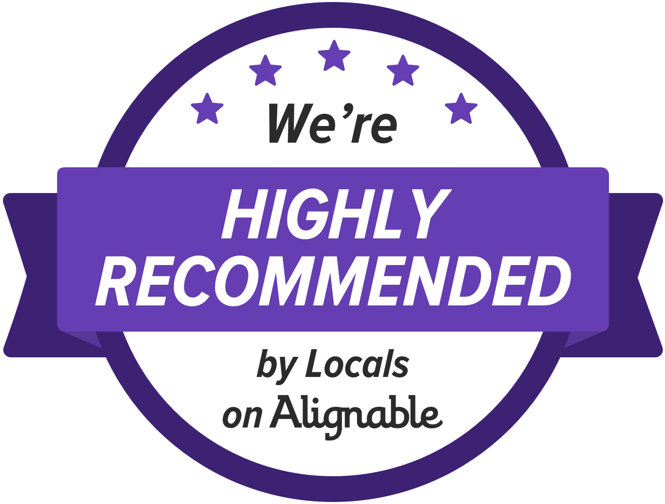 We're highly recommended!