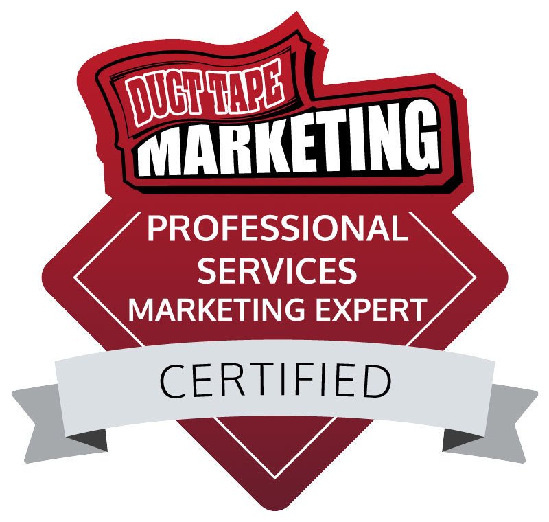 Duct Tape Marketing Professional Services Marketing Expert badge